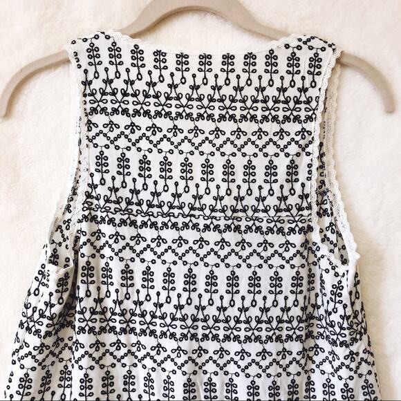 Anthropologie Ivory Cammie Embroidered Peplum Top - Picture 7 of 16